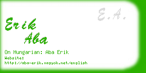 erik aba business card